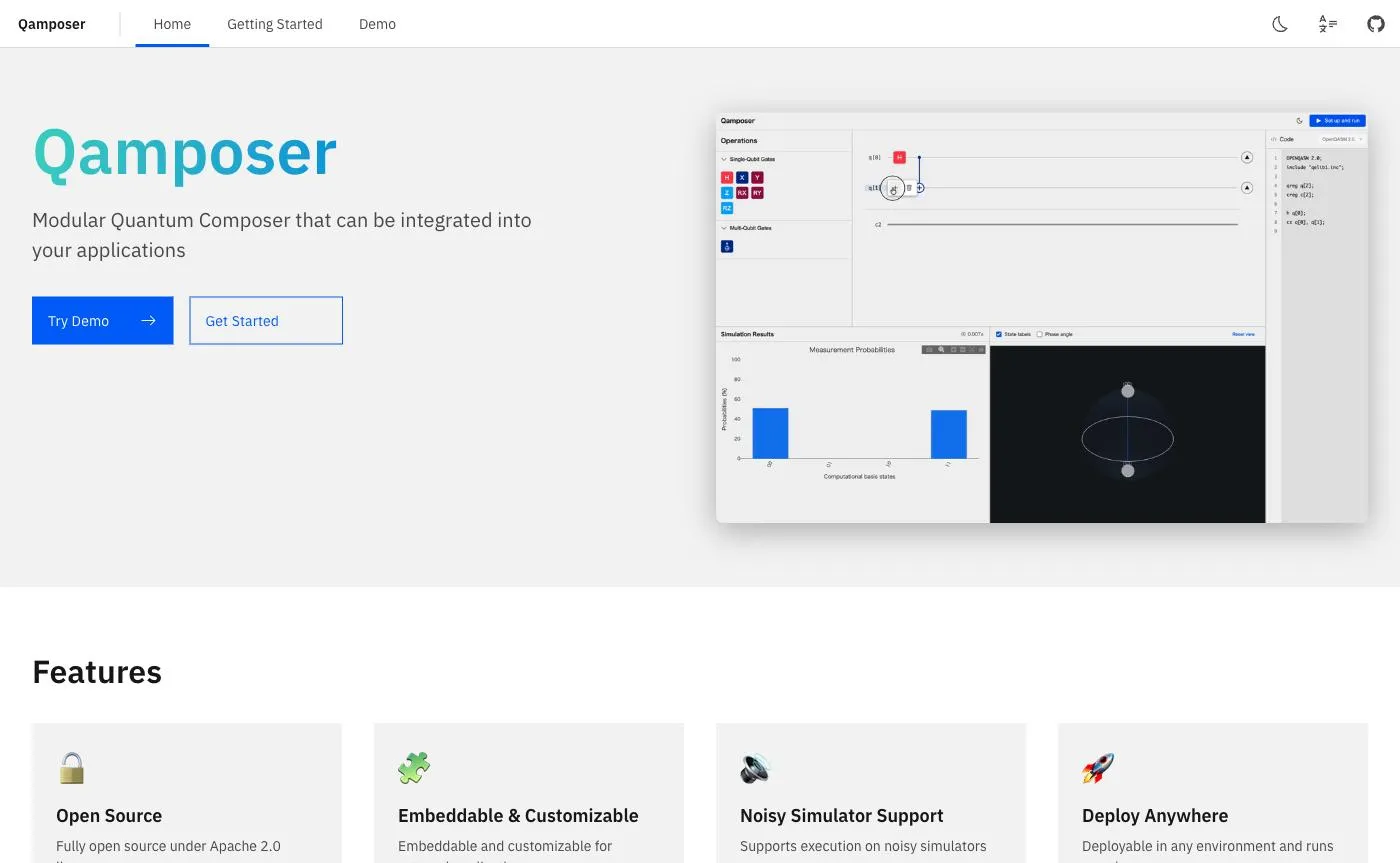qamposer.org — a modular quantum composer you can embed in your own applications